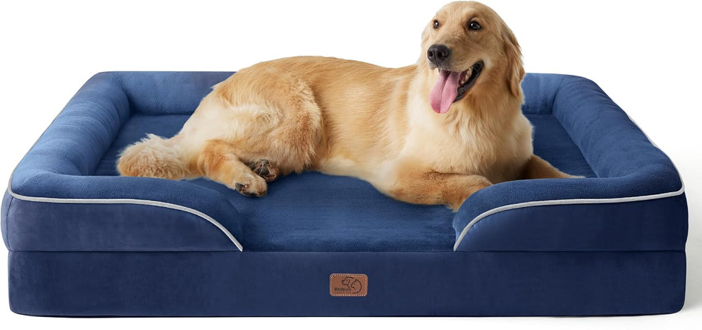 Bedsure Foam Dog Sofa Bed with Removable Cover