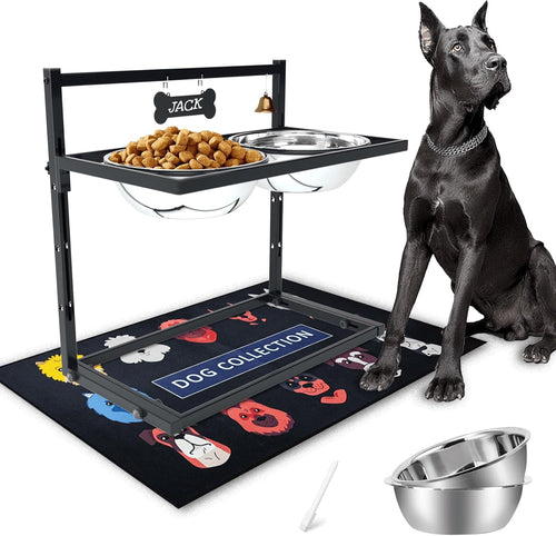 ADENGL Height-Adjustable Dog Feeding Stand