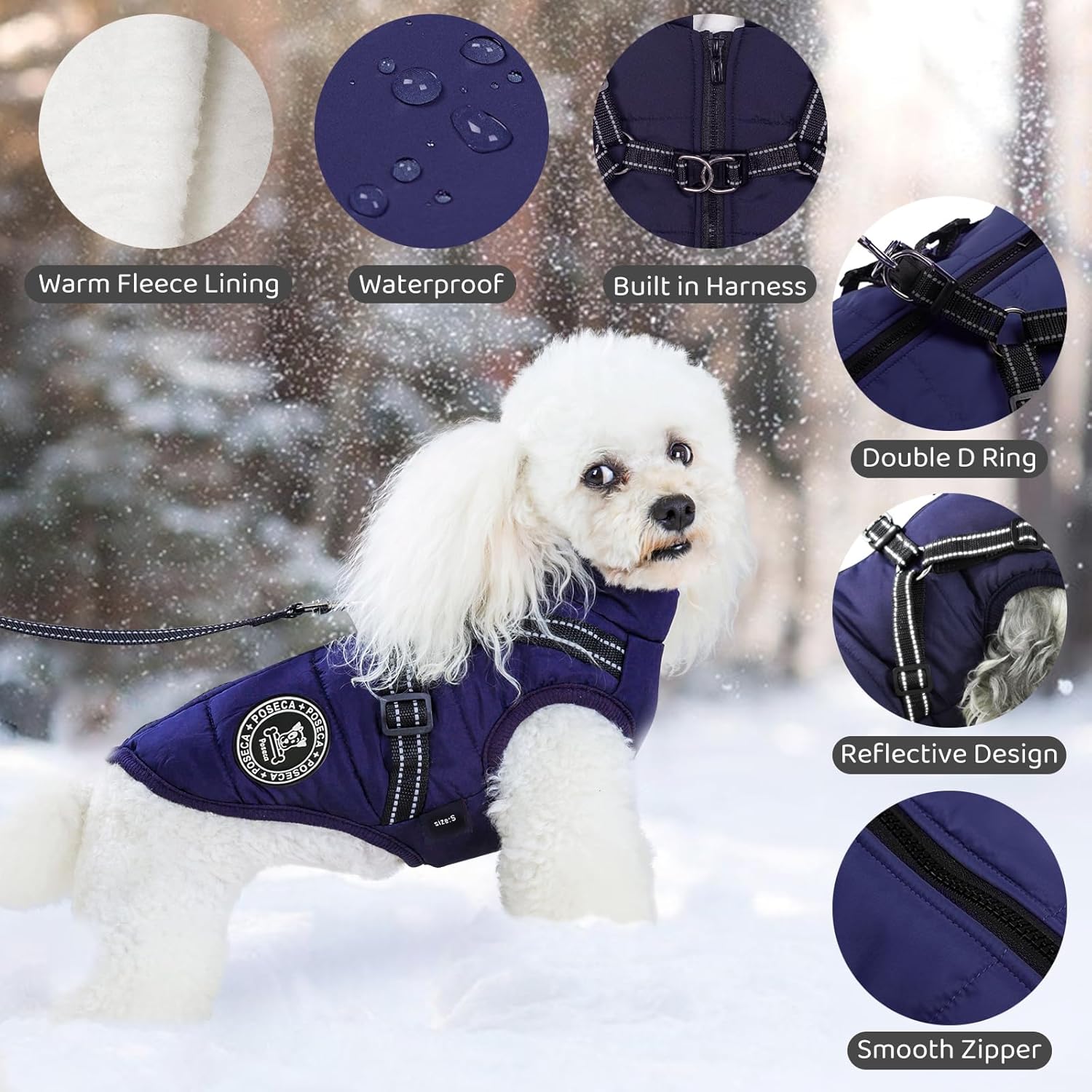 Poseca Dog Clothes for Small Dogs Dog Coat | PetNestUK