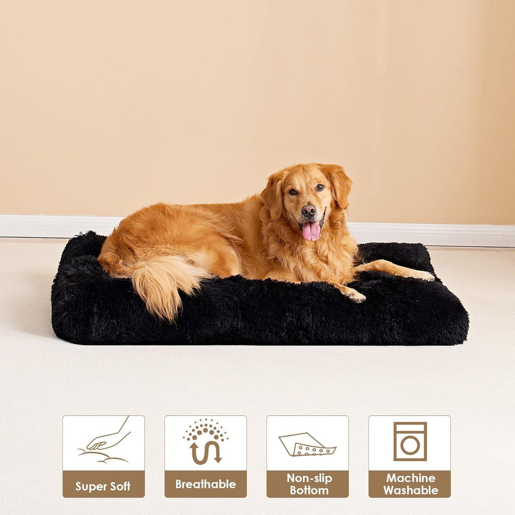 EHEYCIGA Calming Dog Bed Medium, Fluffy Anti | PetNestUK