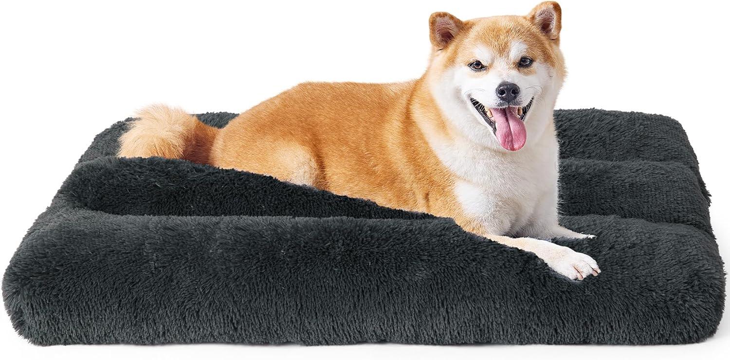 EHEYCIGA Calming Dog Bed Medium, Fluffy Anti | PetNestUK