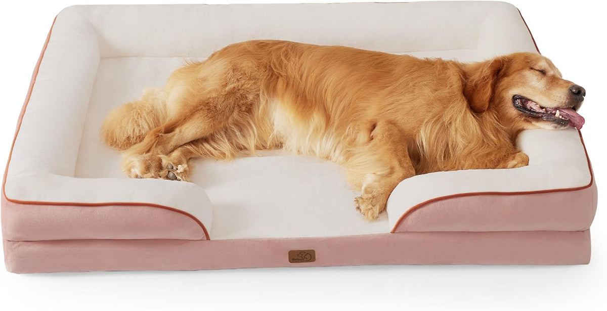 Bedsure Foam Dog Sofa Bed with Removable Cover