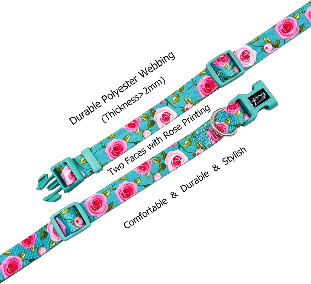 Olahibi Daisy Pattern Dog Collar and Leash | PetNestUK