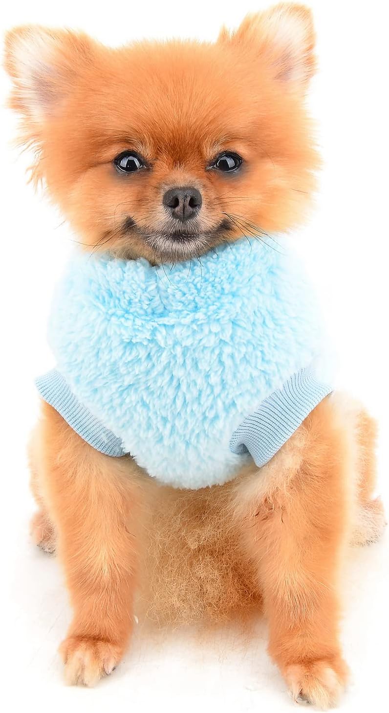 SMALLLEE_LUCKY_STORE Pet Sherpa Fleece Jumper | PetNestUK