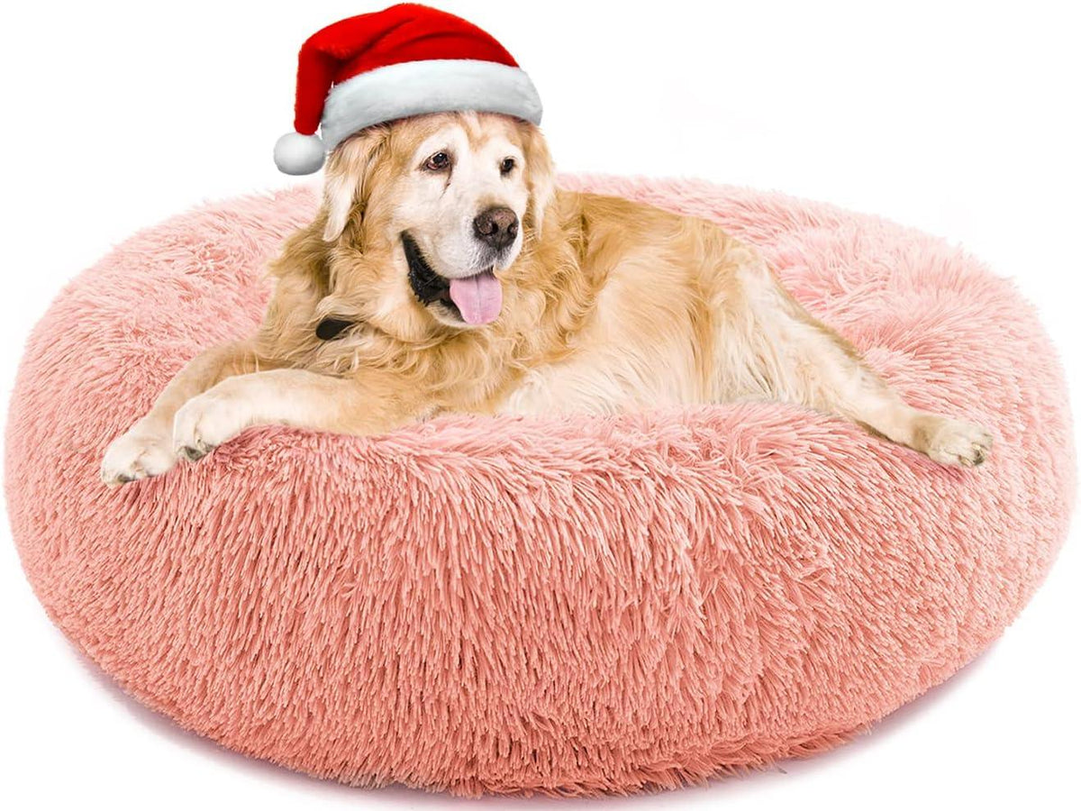YOJOGEE Faux-Fur Donut Pet Bed