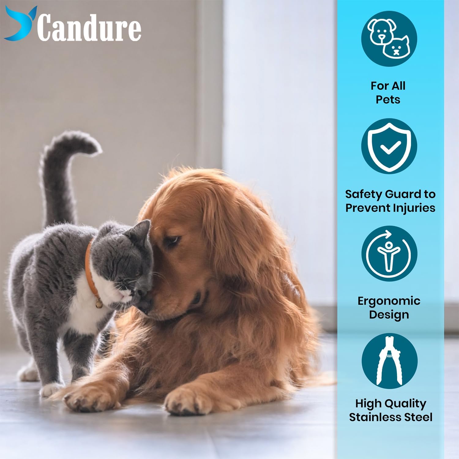 Candure Dog Nail Clippers for Large, Medium and | PetNestUK