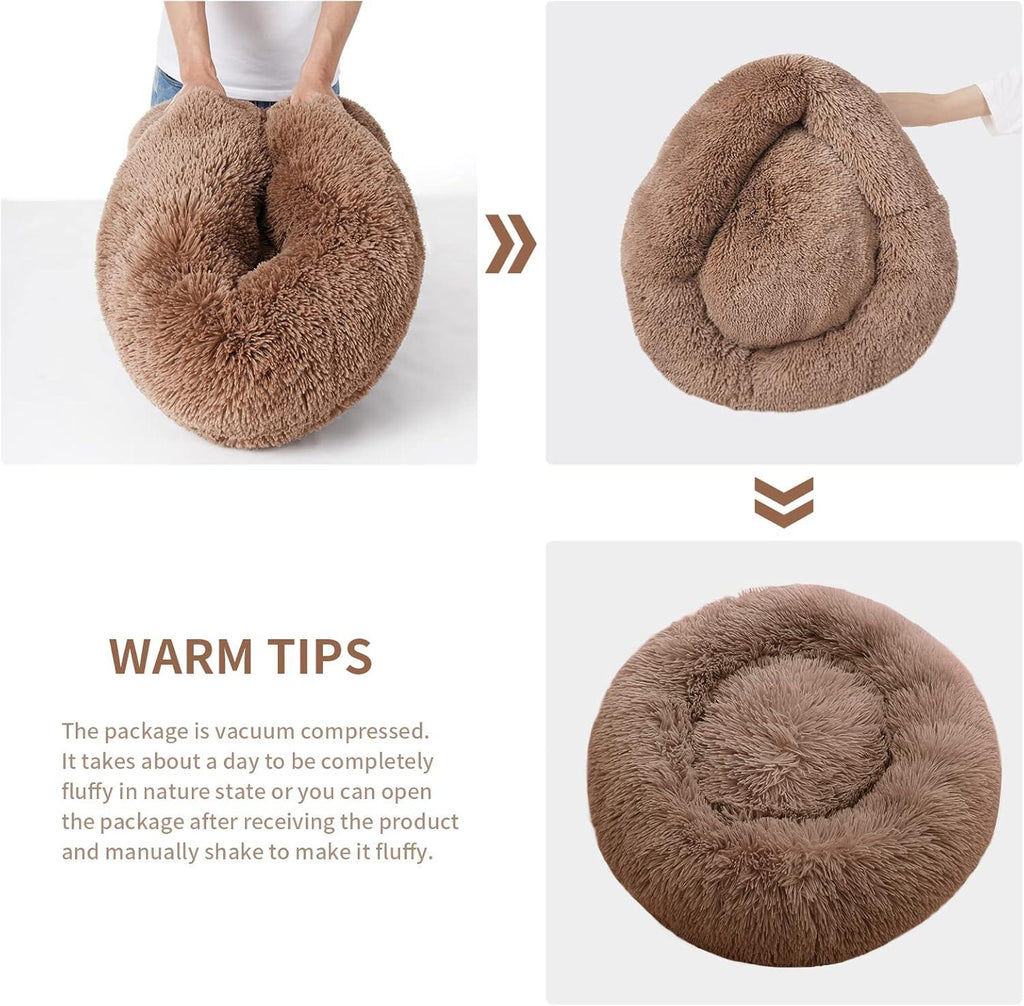 YOJOGEE Calming Donut Puppy Bed for Medium Small | PetNestUK
