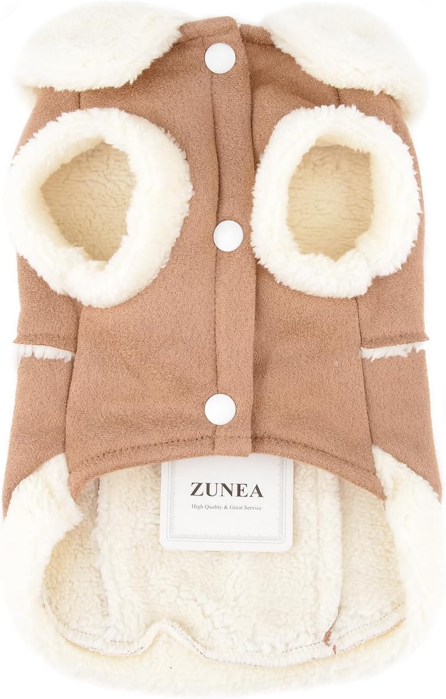 Zunea Dog Winter Coats for Small Dogs Cats | PetNestUK