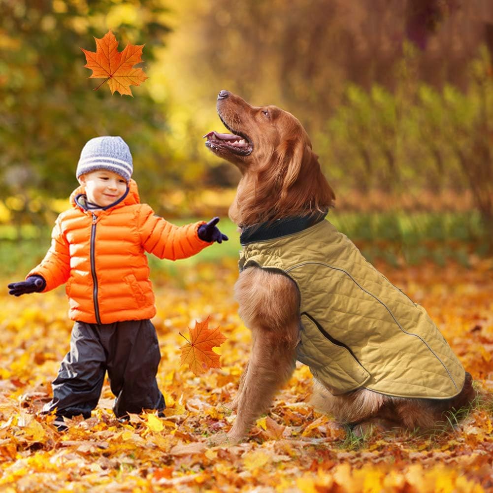 EMUST Winter Dog Coats, Fleece Dog Apparel for | PetNestUK