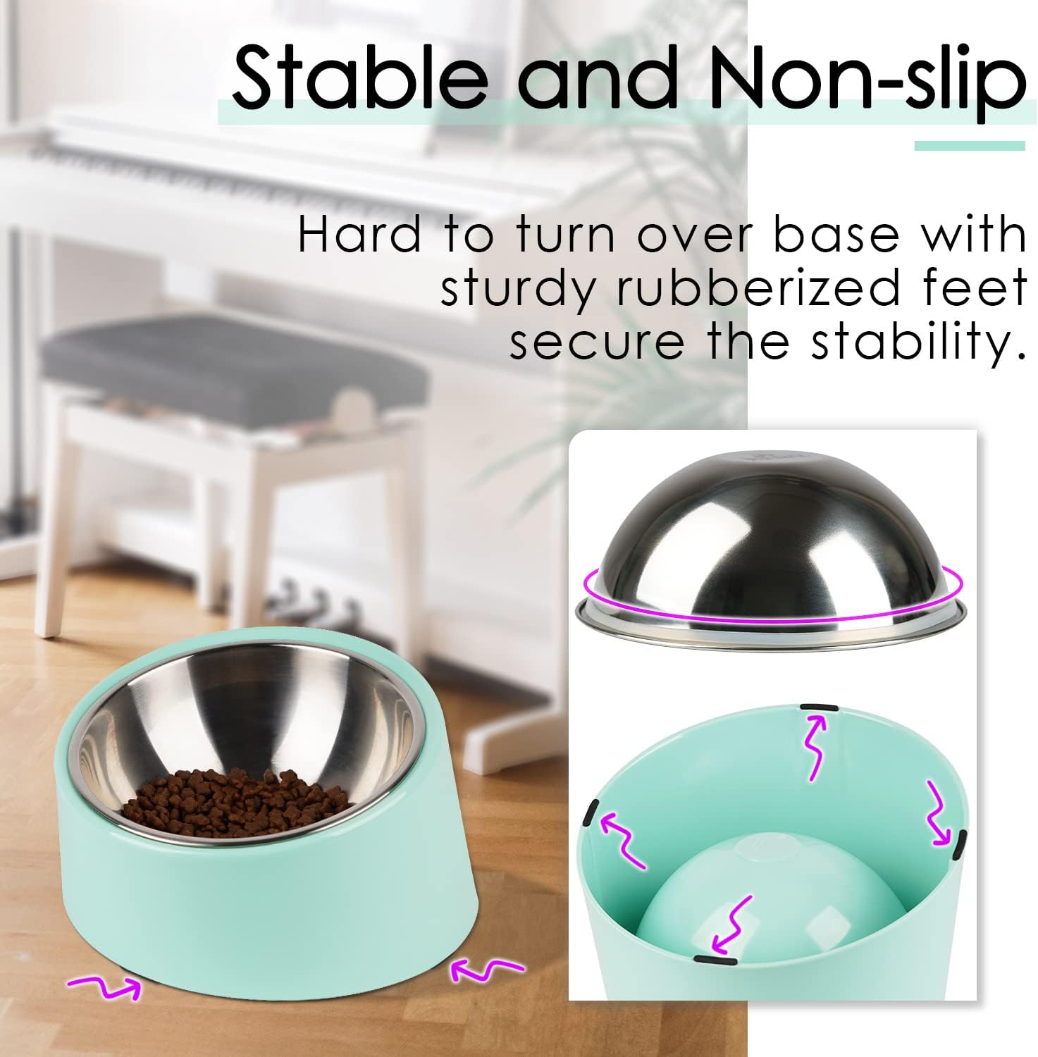 SuperDesign Mess Free 15° Slanted Bowl for Dogs | PetNestUK