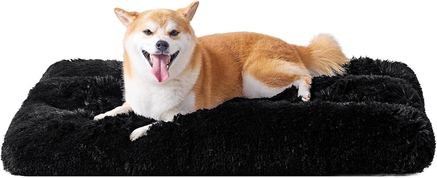 EHEYCIGA Calming Dog Bed Medium, Fluffy Anti | PetNestUK