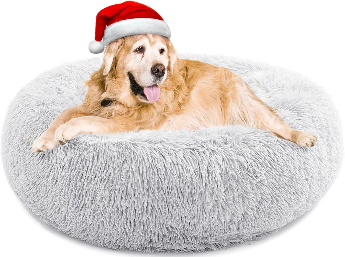 YOJOGEE Calming Donut Puppy Bed for Medium Small | PetNestUK