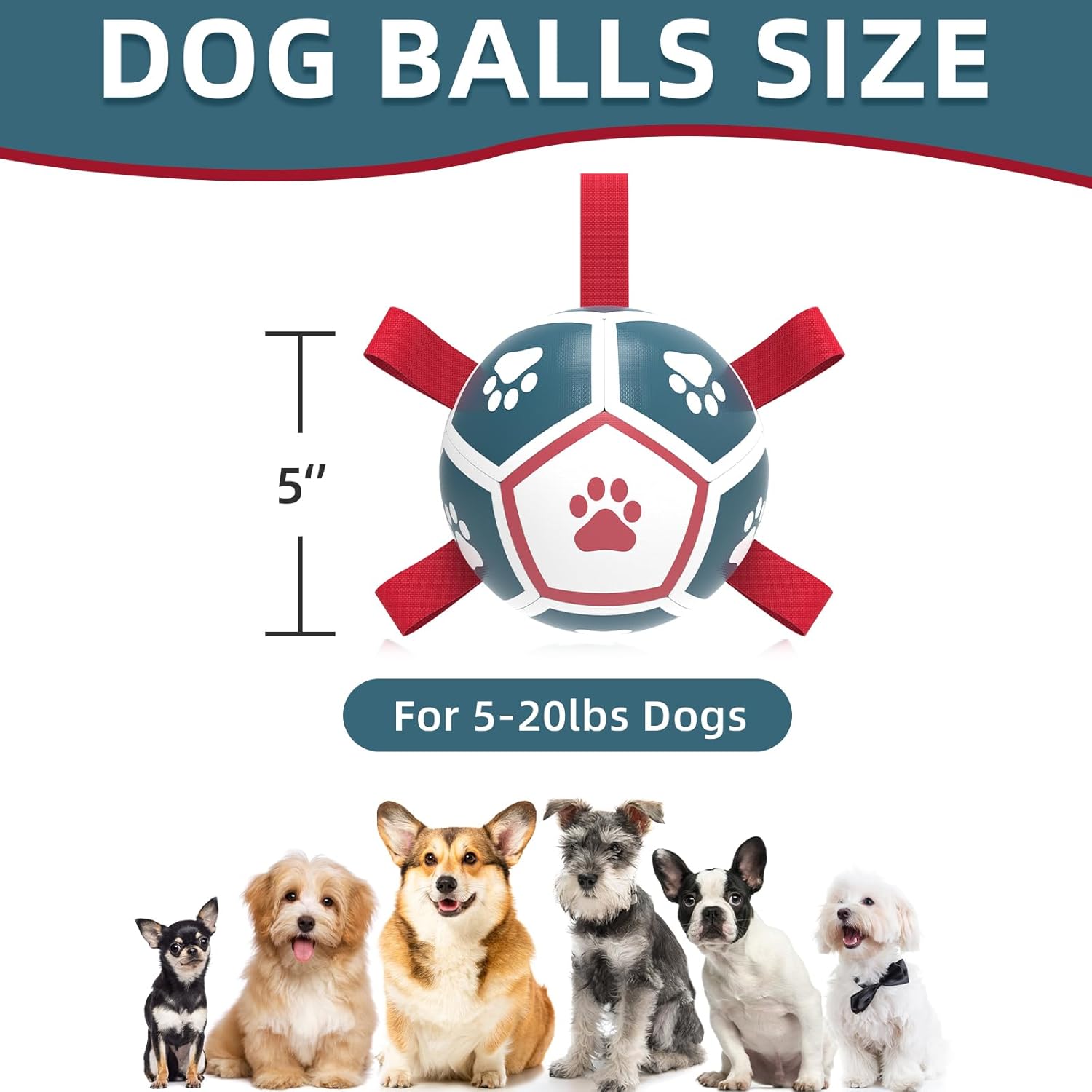 HETOO Interactive Dog Football Toys with Grab | PetNestUK
