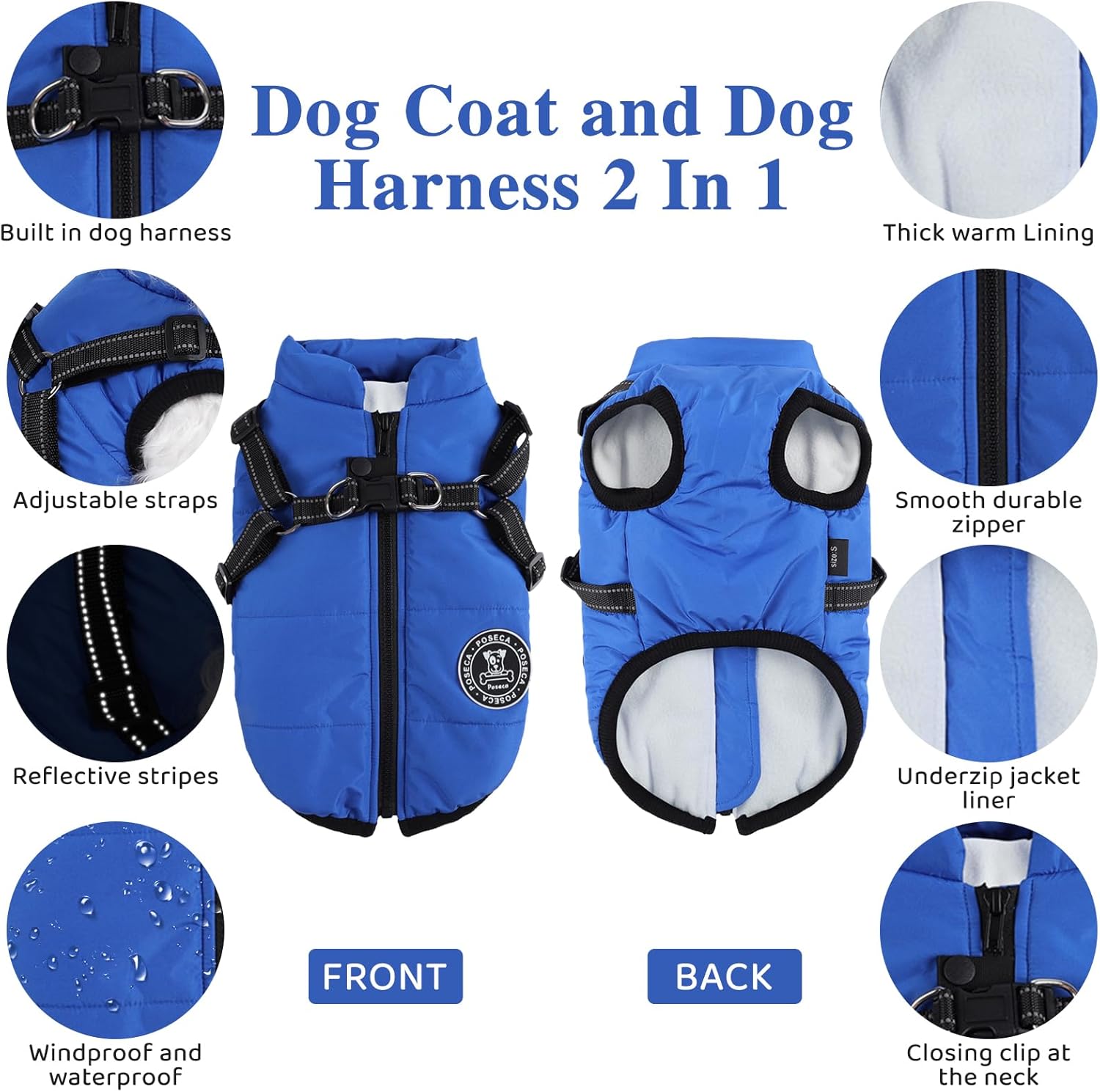 Poseca Dog Clothes for Small Dogs Dog Coat | PetNestUK