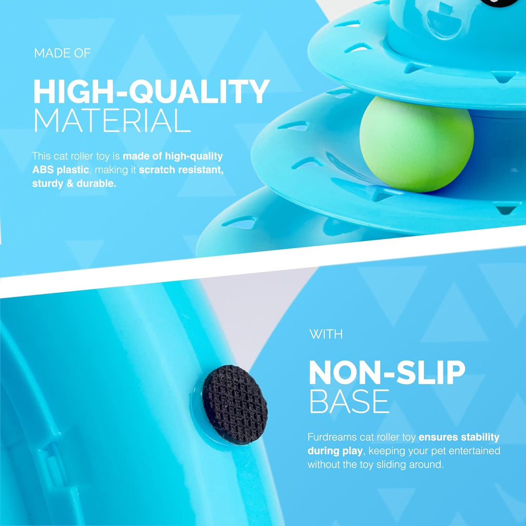 FurDreams Cat Roller Ball Toy Interactive | PetNestUK