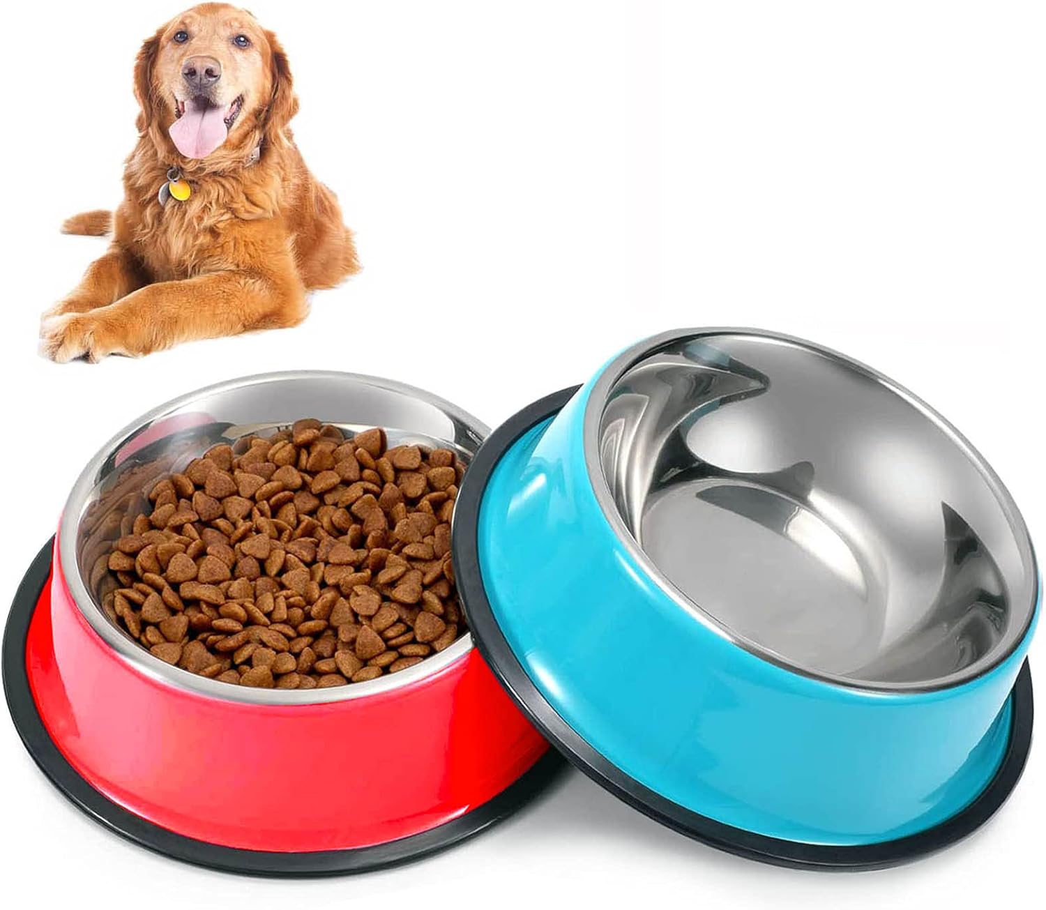 SUOXU Dog Bowl,Stainless Steel Dog | PetNestUK