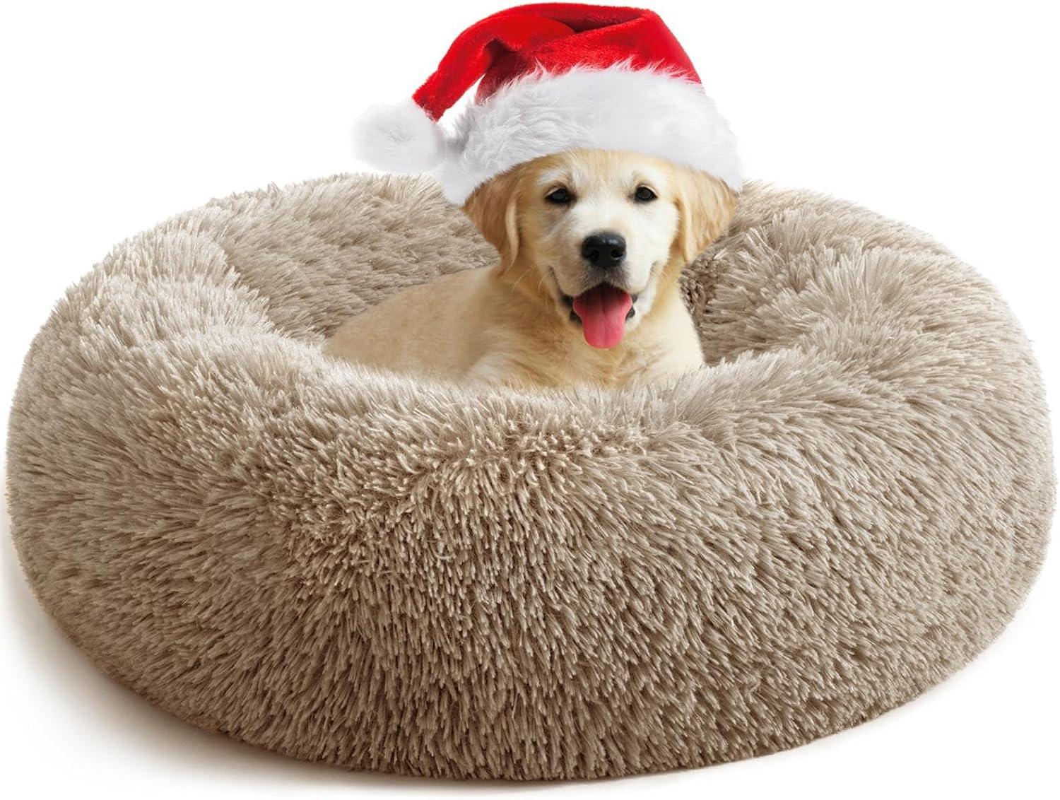 YOJOGEE Calming Donut Puppy Bed for Medium Small | PetNestUK