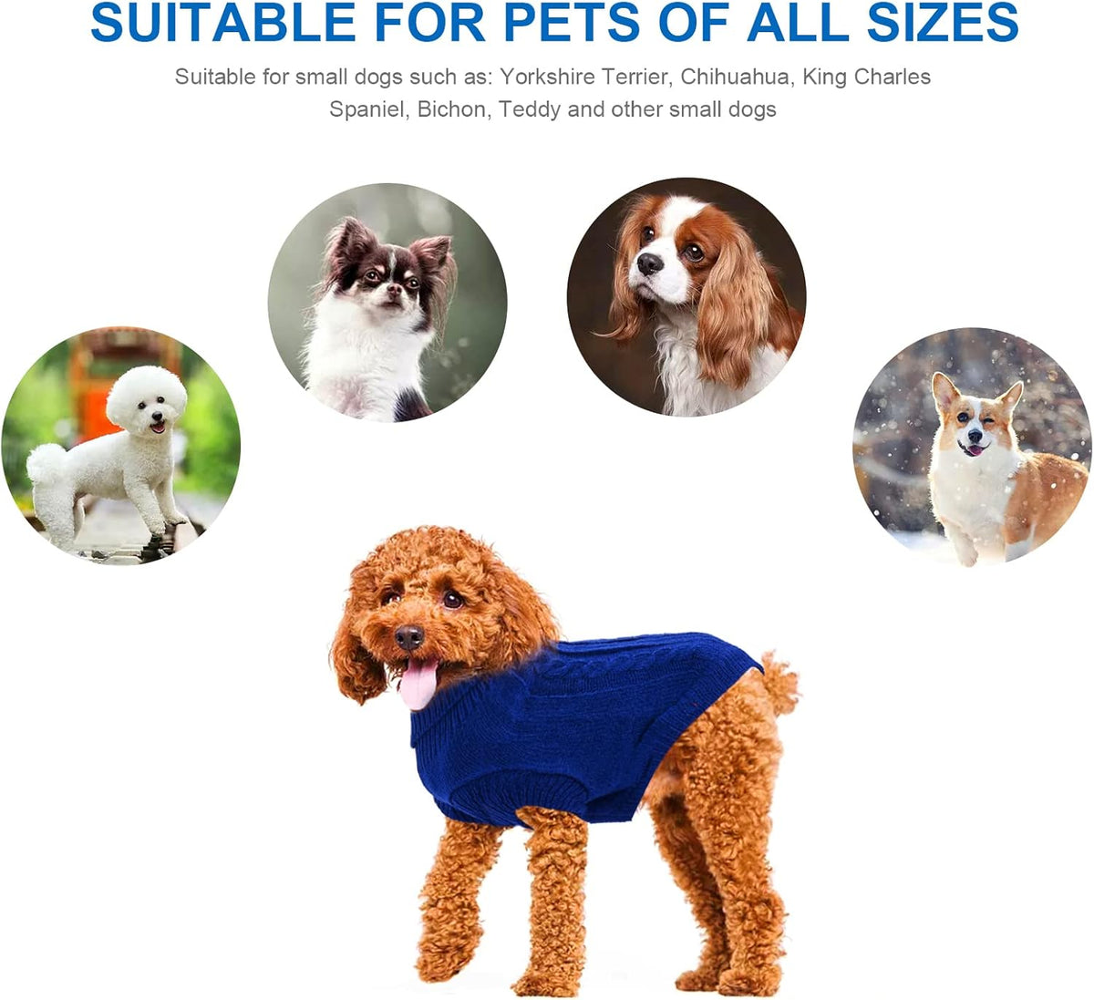 Knitted Jumper for Small Dogs