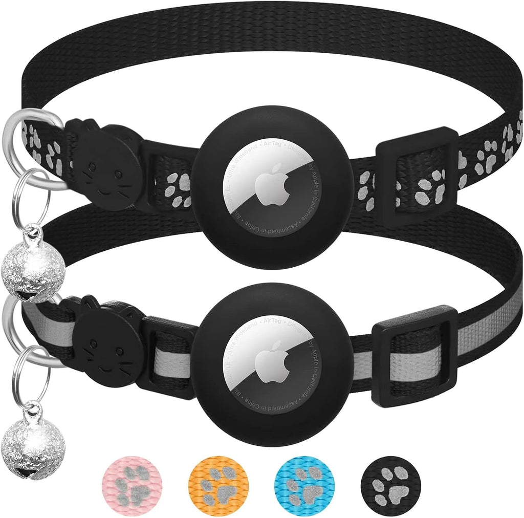 2 Pack Airtag Cat Collar Breakaway with | PetNestUK