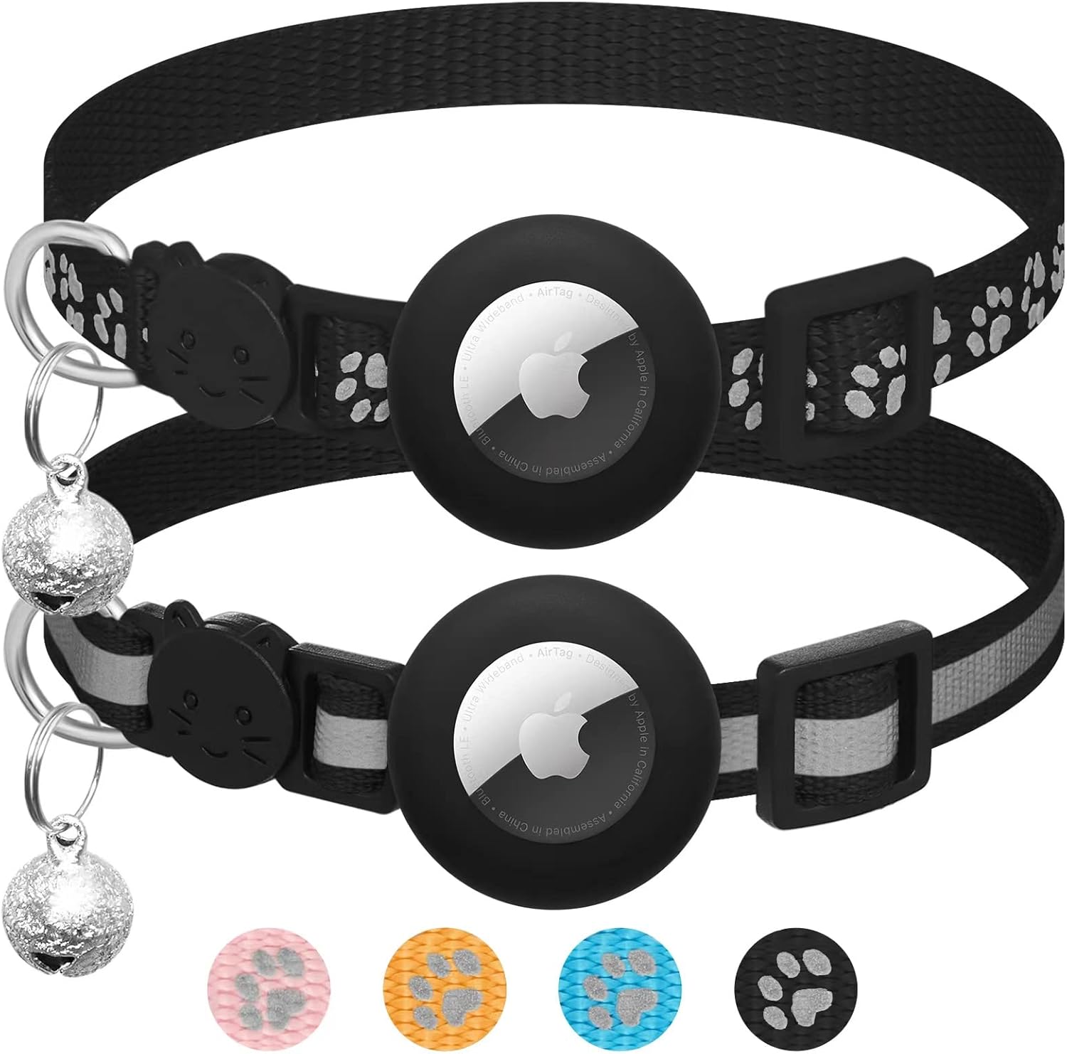 2 Pack Airtag Cat Collar Breakaway with | PetNestUK