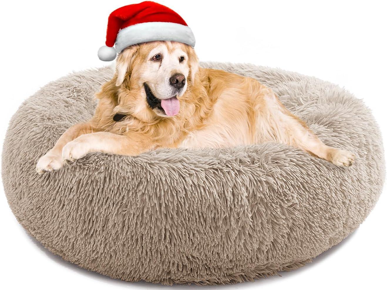 YOJOGEE Calming Donut Puppy Bed for Medium Small | PetNestUK