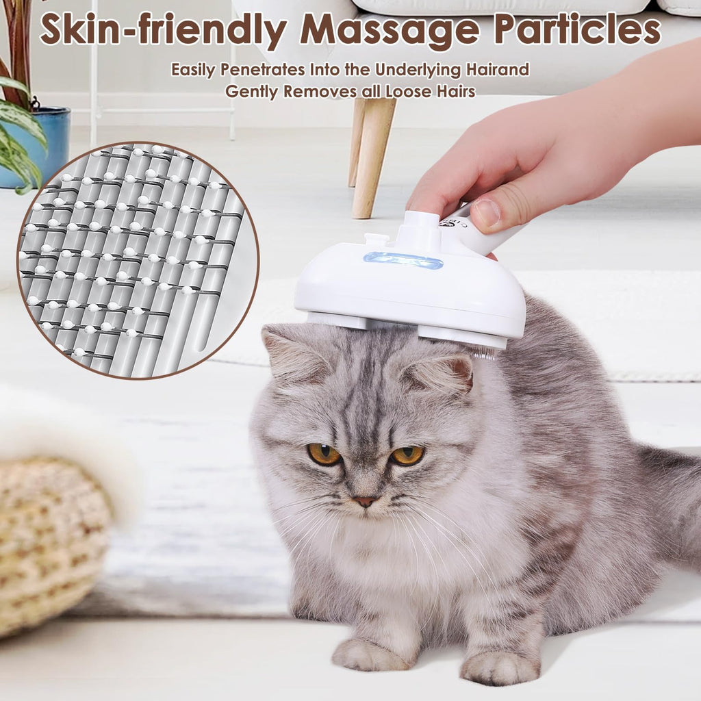 Pet Steam Brush for Dogs & Cats Hair Shedding | PetNestUK