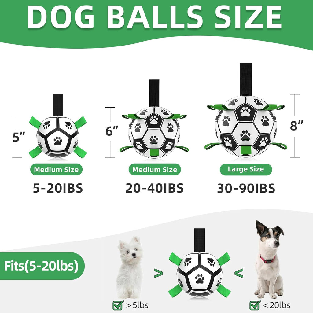 HETOO Dog Football with Grab Tabs