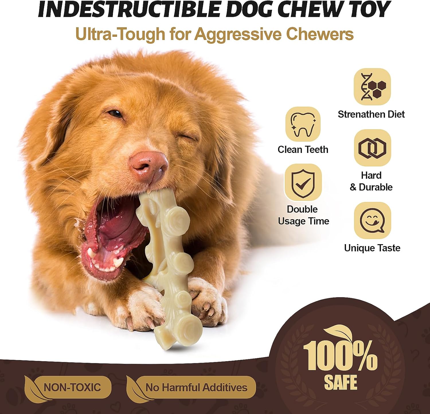 GASAPET Dog Chew Toys for Aggressive Chewers,2 | PetNestUK