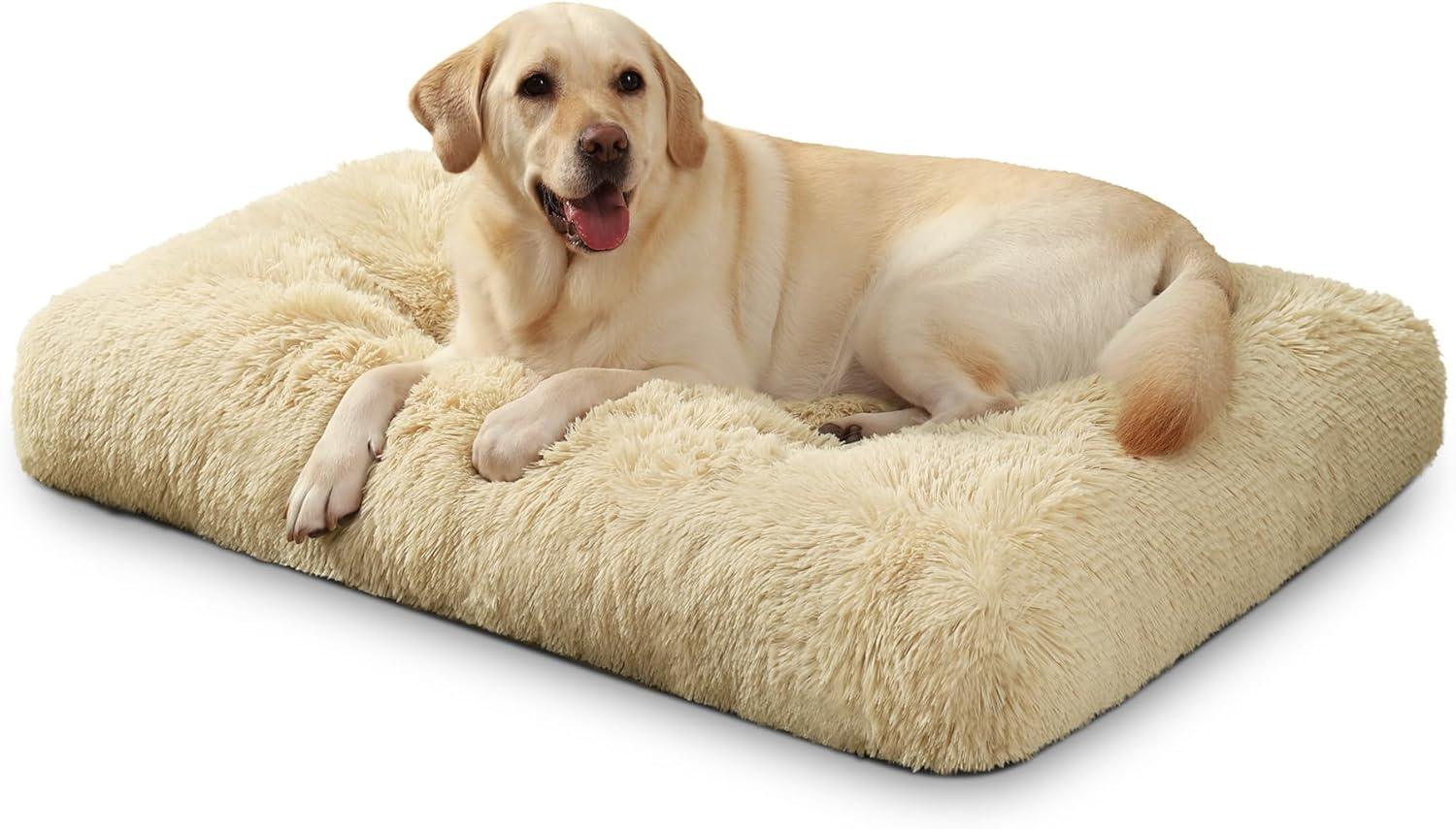 KSIIA Large Dog Bed Washable, Calming Dog Bed, | PetNestUK