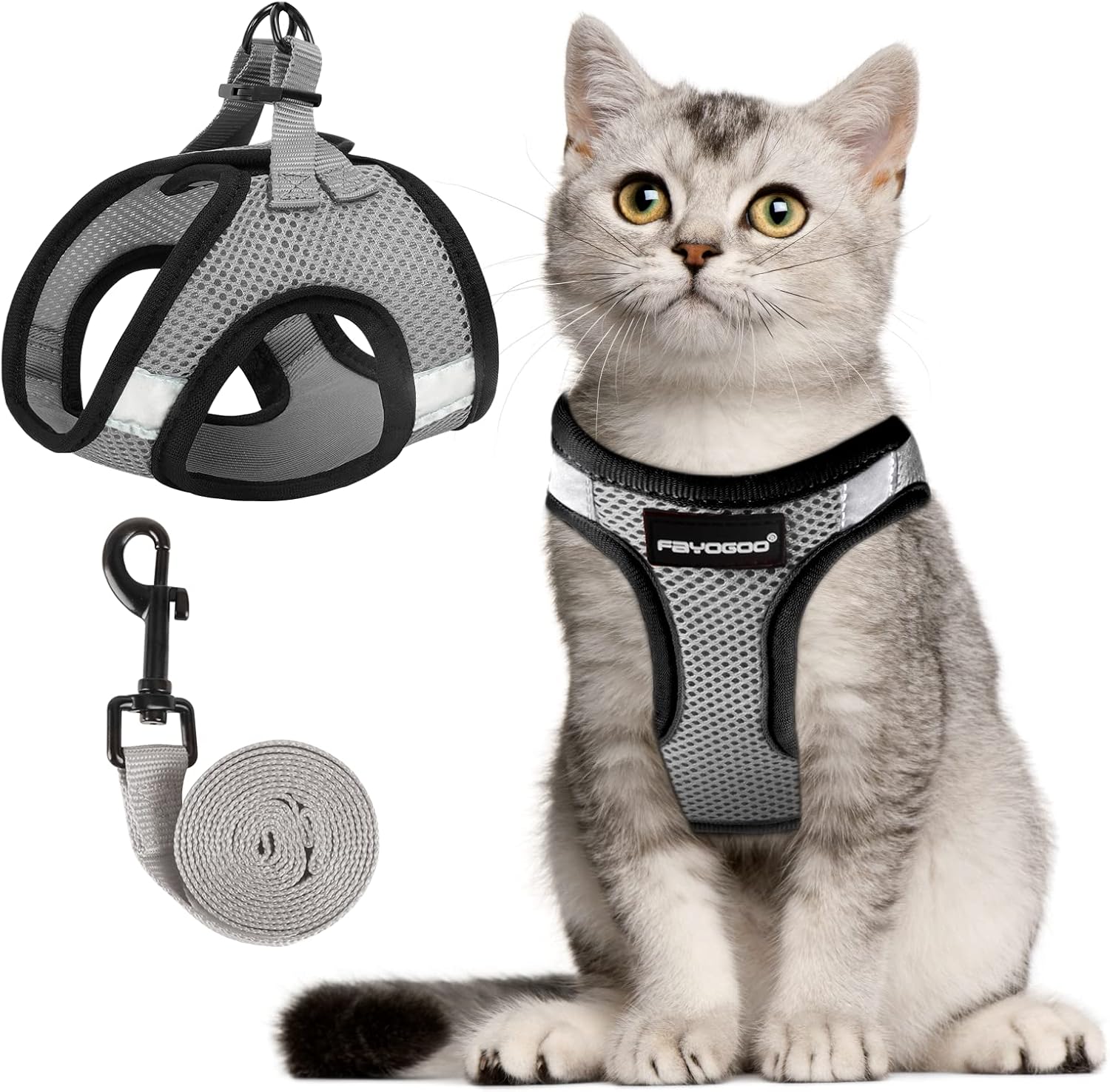 FAYOGOO Cat Harness and Lead Set, Cat Harness | PetNestUK