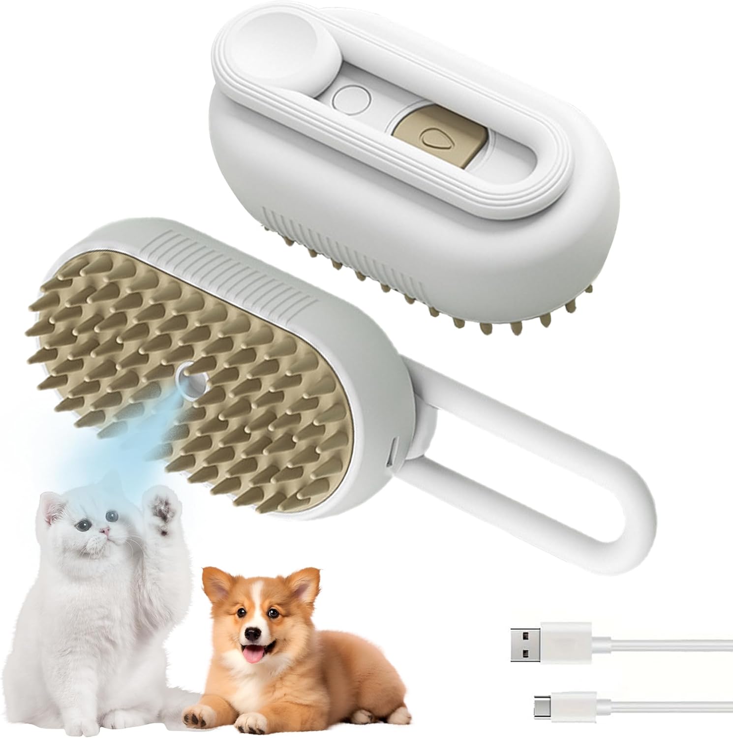Cat Steam Brush for Shedding Cloud Care Cat | PetNestUK