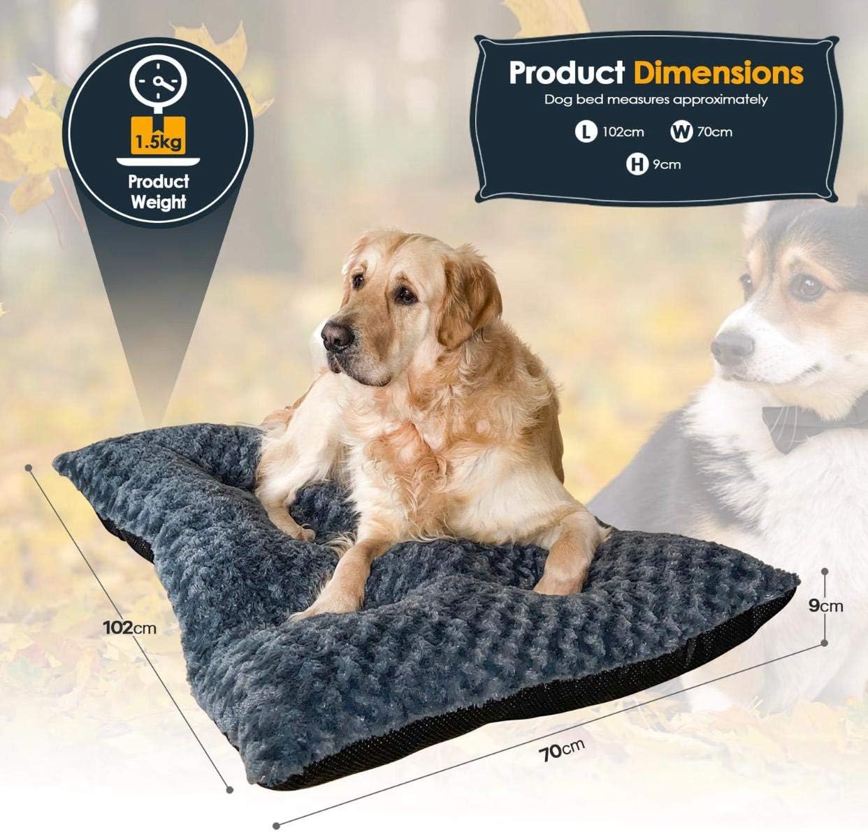 Victoria & Carter Large Dog Bed (102 x 70cm) | PetNestUK