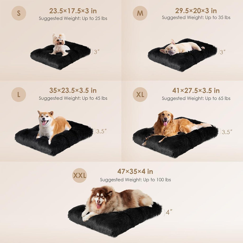 EHEYCIGA Calming Dog Bed Medium, Fluffy Anti | PetNestUK