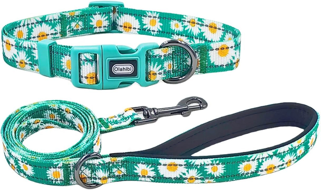 Olahibi Patterned Dog Collar and Lead Sets