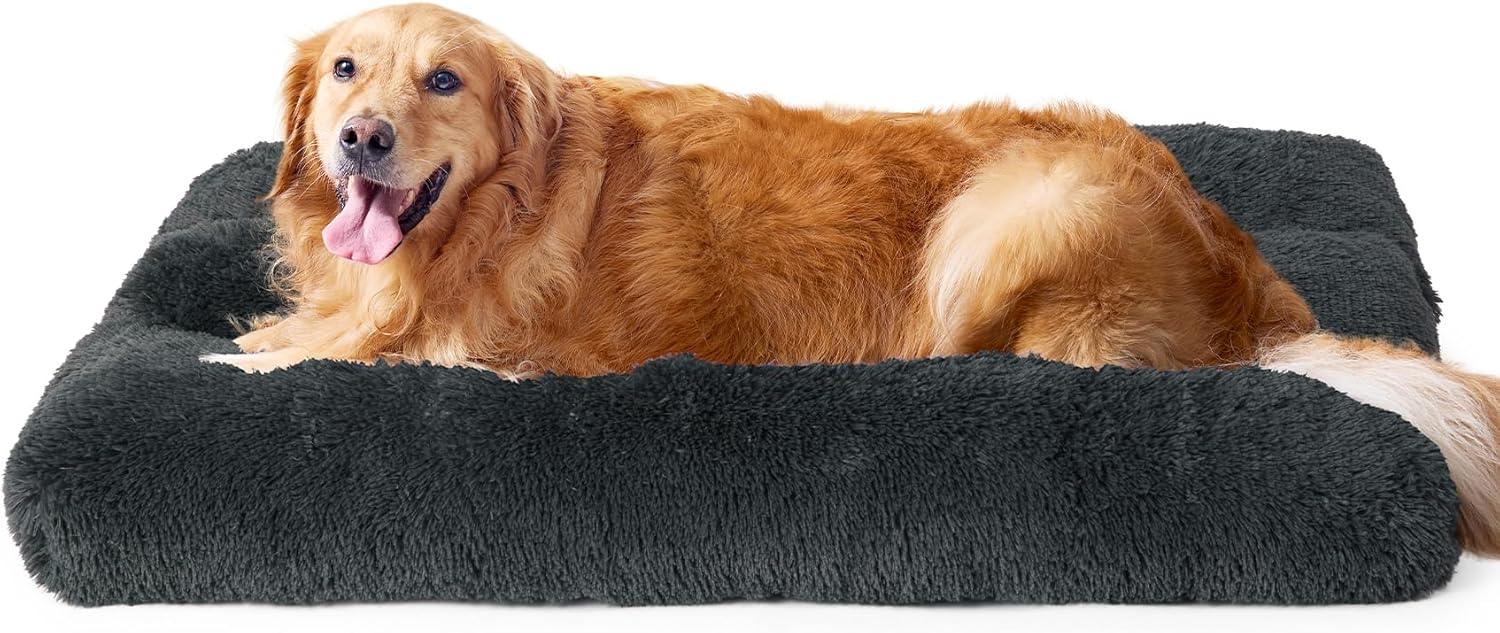 EHEYCIGA Calming Dog Bed Medium, Fluffy Anti | PetNestUK