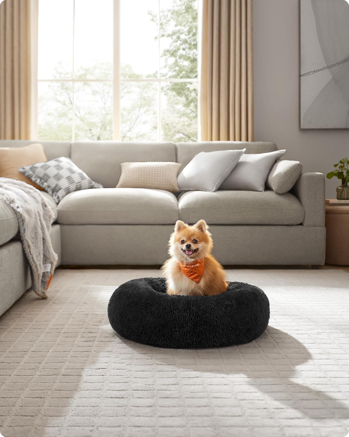 Feandrea Plush Donut Pet Bed