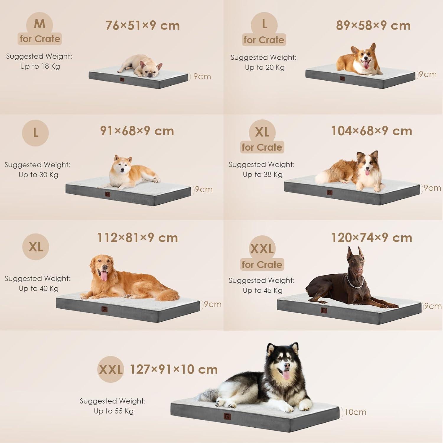 EHEYCIGA Orthopedic Dog Beds Small, Medium, | PetNestUK
