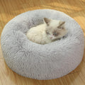 UUEMB 50cm Calming Dog Cat Bed, Plush Donut Pets | PetNestUK