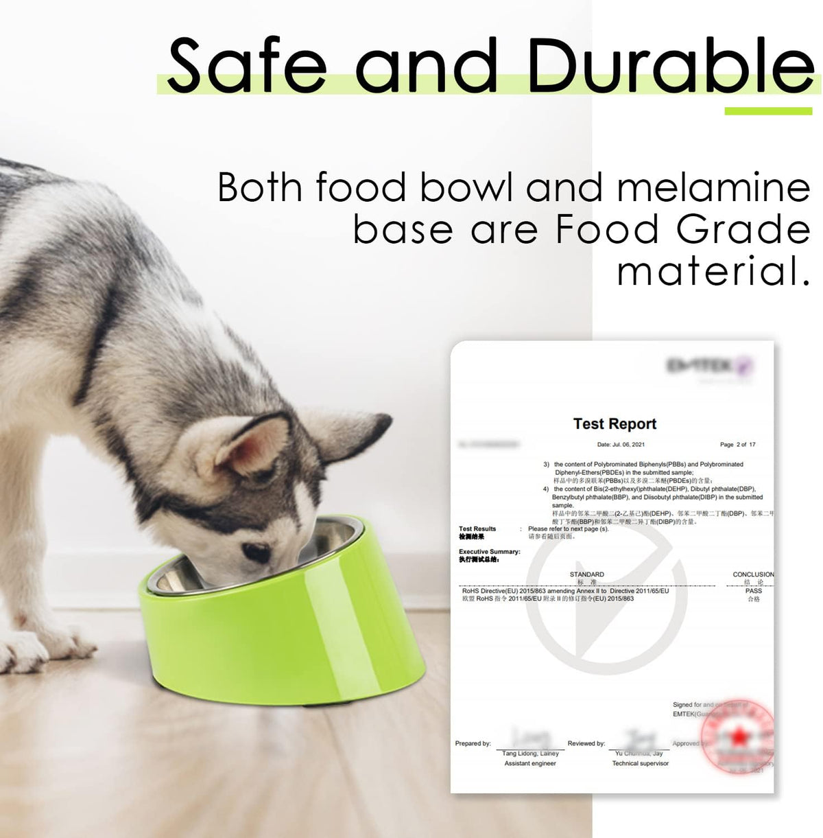 SuperDesign Slanted Stainless-Steel Pet Bowl