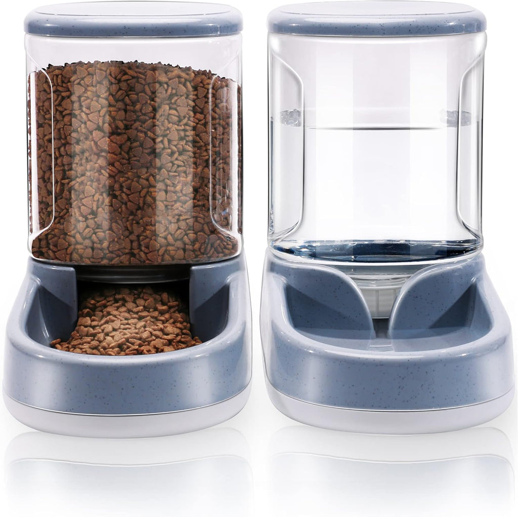 Lucky-M Gravity Pet Feeder and Waterer Set