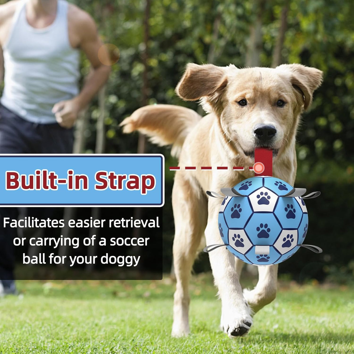 HETOO Dog Football with Grab Tabs