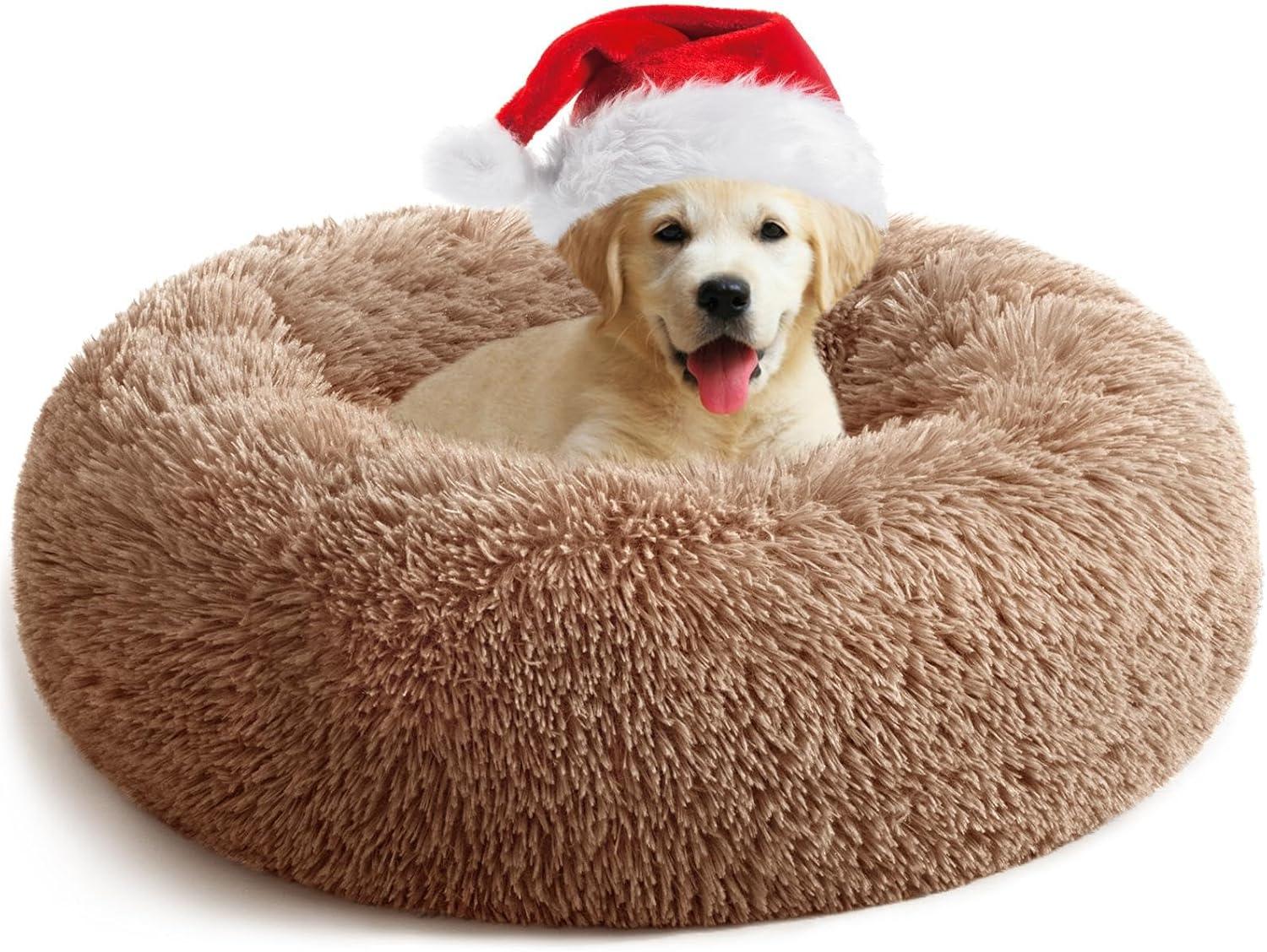 YOJOGEE Calming Donut Puppy Bed for Medium Small | PetNestUK