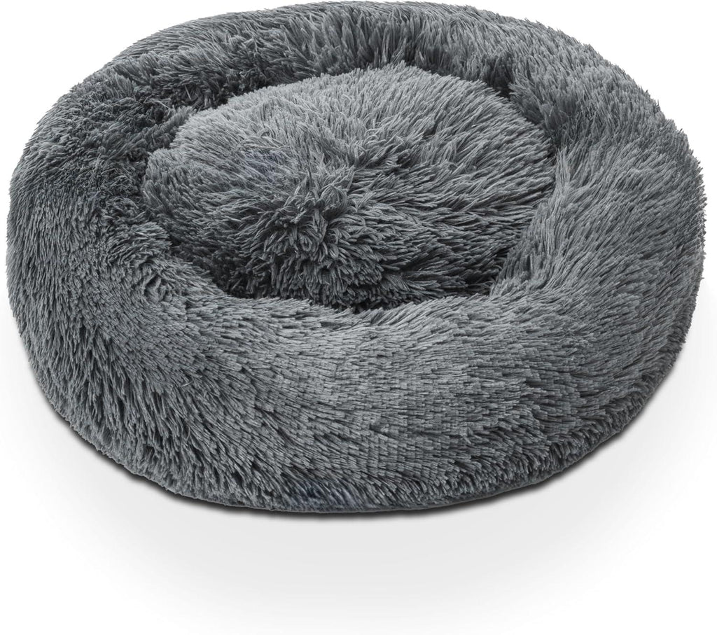 Woof & Whiskers Donut Beds For Dogs Grey Dog Bed | PetNestUK