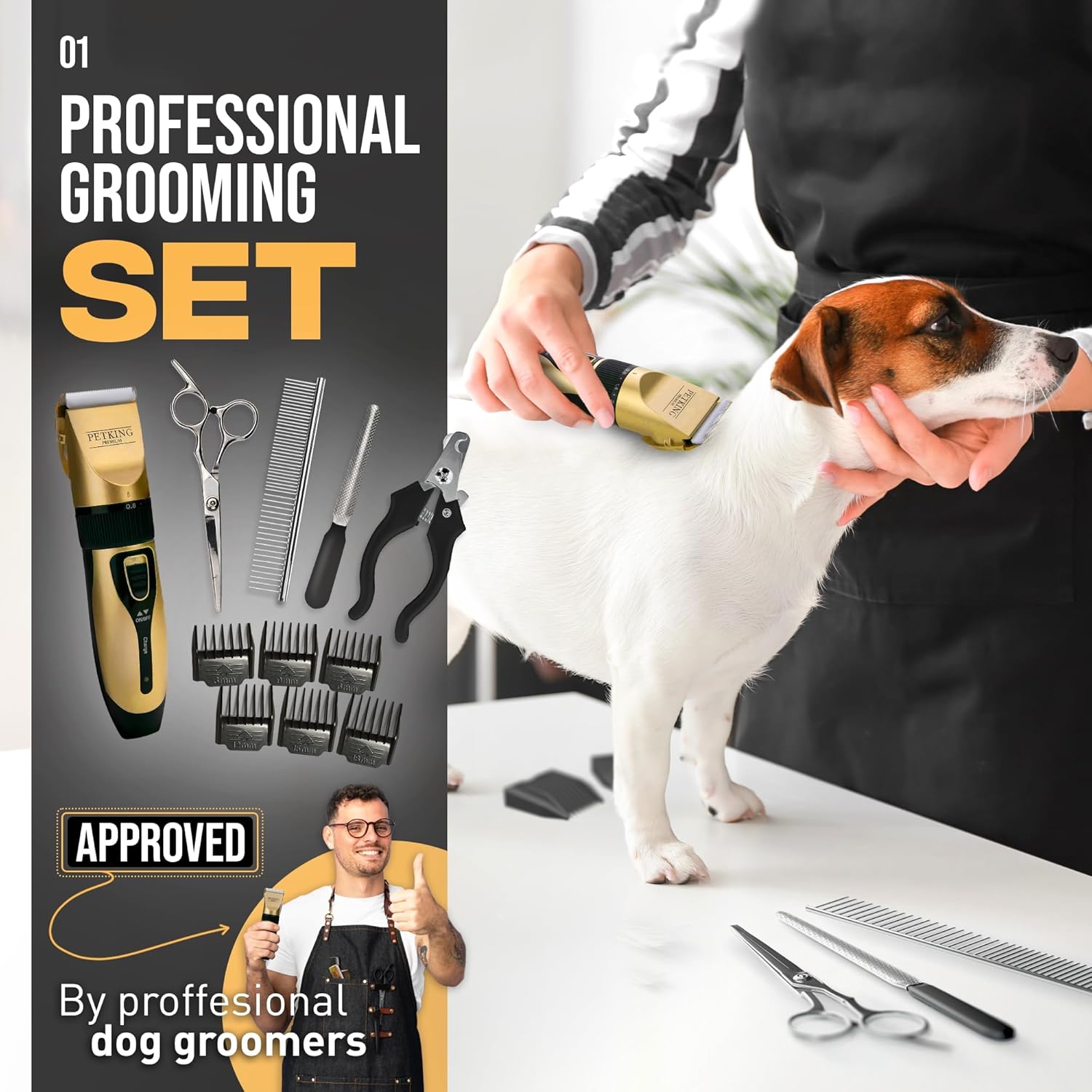 Premium Pet Grooming Kit for Dogs Cats | PetNestUK