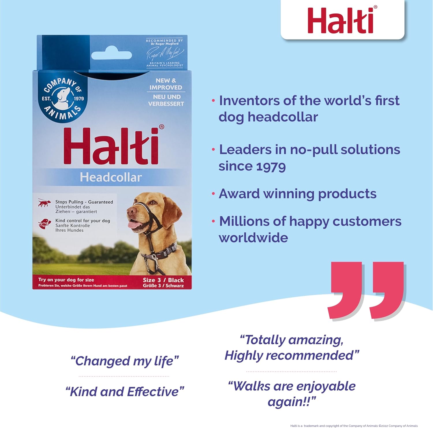 HALTI Headcollar, UK Bestselling Harness to Stop | PetNestUK