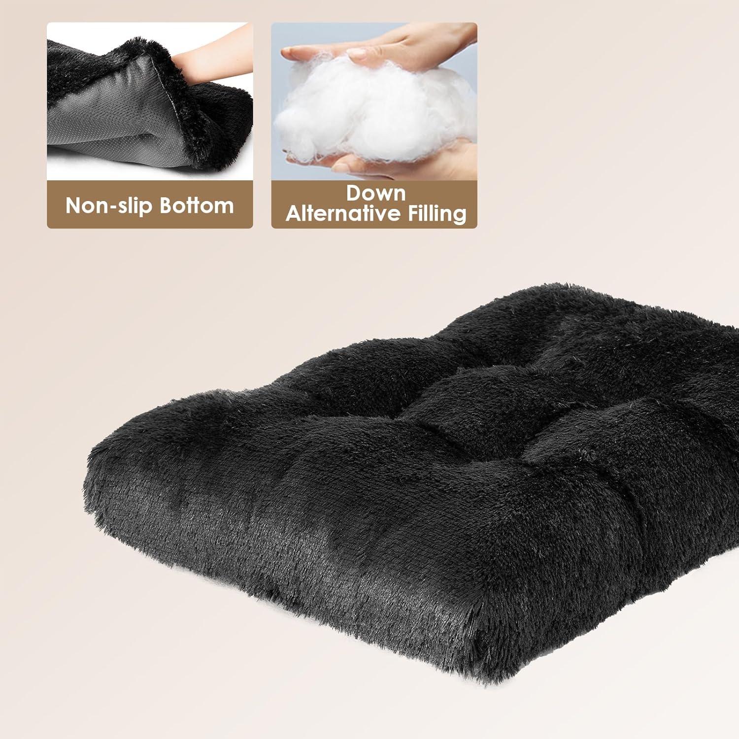 EHEYCIGA Calming Dog Bed Medium, Fluffy Anti | PetNestUK