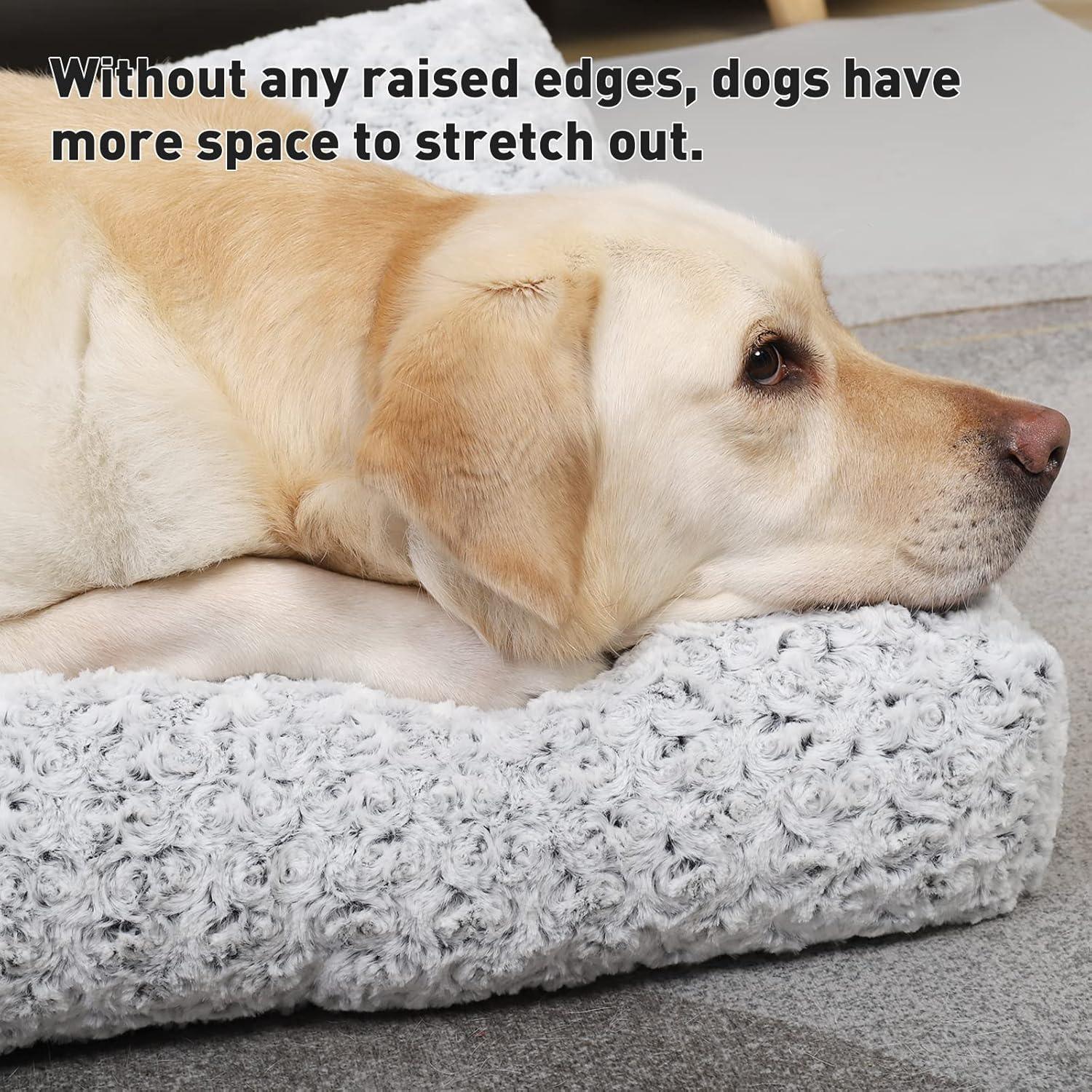 KSIIA Large Dog Bed Washable, Calming Dog Bed, | PetNestUK