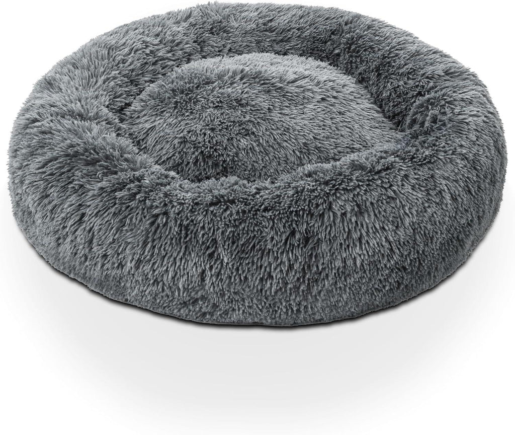Woof & Whiskers Donut Beds For Dogs Grey Dog Bed | PetNestUK