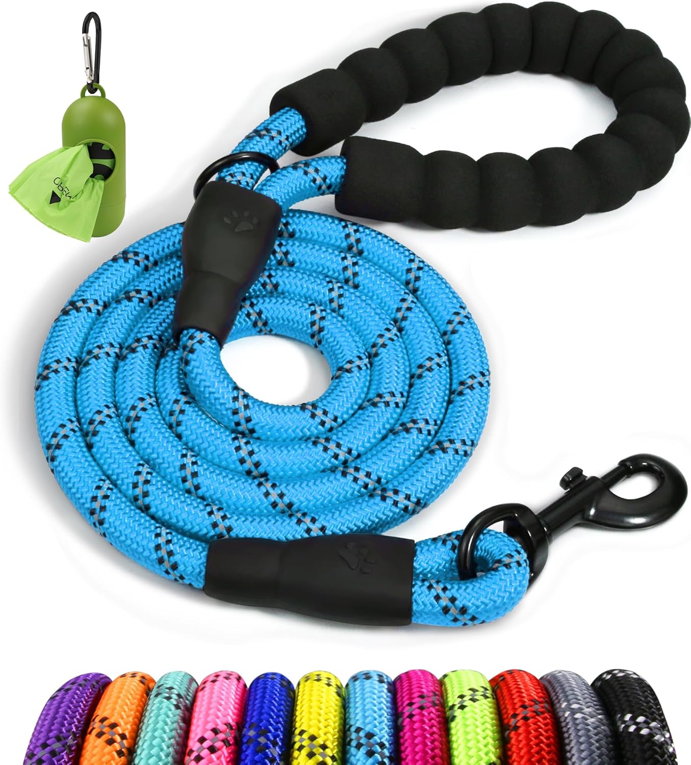 Taglory Rope Dog Lead with Soft Padded Handle, | PetNestUK