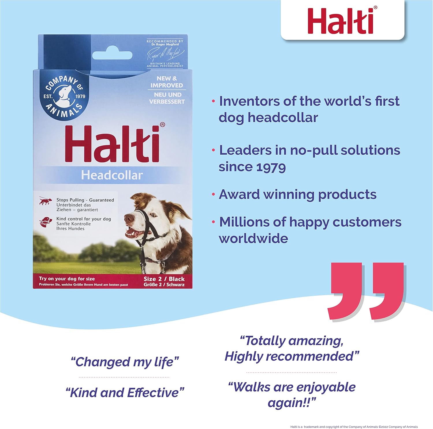 HALTI Headcollar, UK Bestselling Harness to Stop | PetNestUK